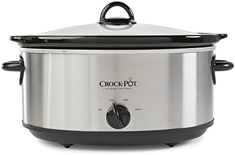 Crock-Pot 7 Quart Oval Manual Slow Cooker – Stainless Steel 7sg743