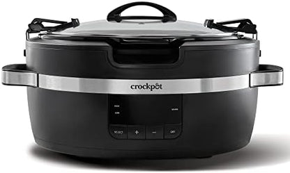 Crock-Pot Thermoshield 6 Quart Slow Cooker with Carry Handles wnh7bm