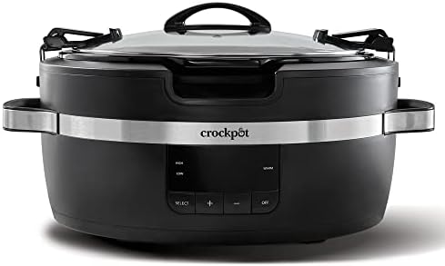 Crock-Pot Thermoshield 6 Quart Slow Cooker with Carry Handles wnh7bm