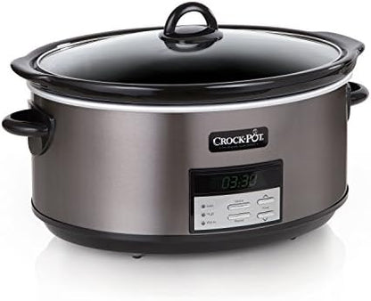 Crock-Pot 8 Quart Programmable Slow Cooker with Auto Warm dyu2w7