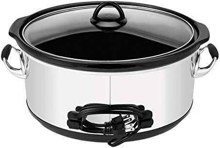 Crock-Pot 7 Quart Programmable Slow Cooker – Polished Platinum ap7rhh