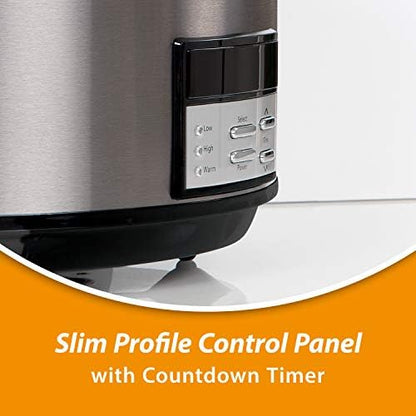Crock-Pot 8 Quart Programmable Slow Cooker with Auto Warm dyu2w7