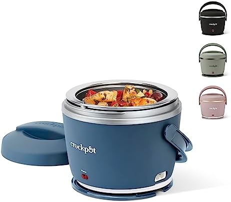 Crock-Pot Electric Lunch Box Food Warmer 20oz – Faded Blue mmxmzz