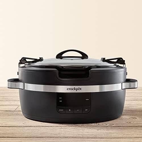 Crock-Pot Thermoshield 6 Quart Slow Cooker with Carry Handles wnh7bm