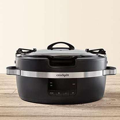 Crock-Pot Thermoshield 6 Quart Slow Cooker with Carry Handles wnh7bm