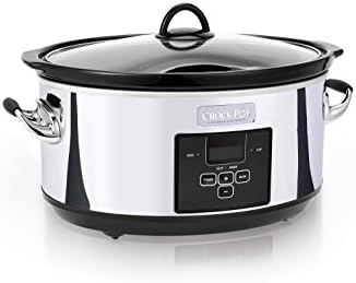 Crock-Pot 7 Quart Programmable Slow Cooker – Polished Platinum ap7rhh