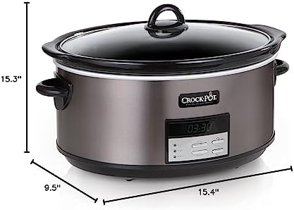 Crock-Pot 8 Quart Programmable Slow Cooker with Auto Warm dyu2w7