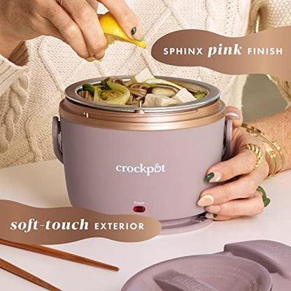 Crock-Pot Electric Lunch Box Food Warmer 20oz – Blush Pink qeunh2