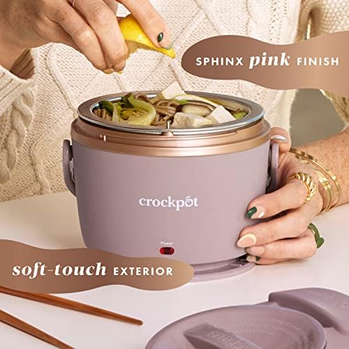 Crock-Pot Electric Lunch Box Food Warmer 20oz – Blush Pink qeunh2
