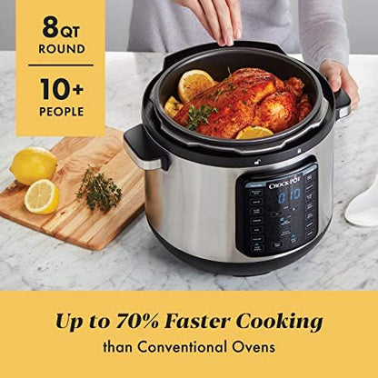 Crock-Pot 8 Quart Express Crock Multi-Use Pressure Cooker usq8np