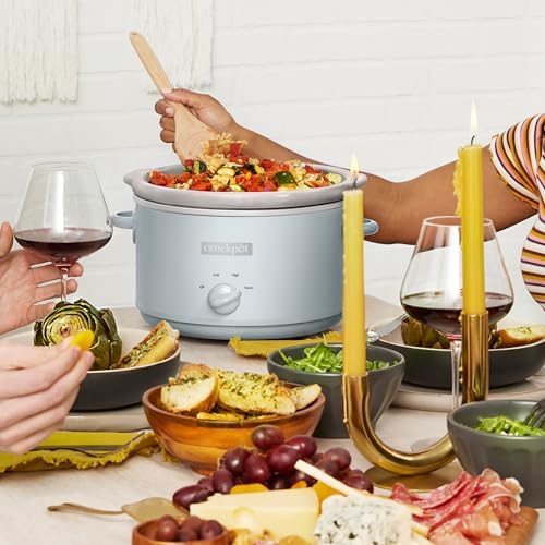 Crock-Pot 4.5 Quart Manual Slow Cooker – Macaroon Blue r5n6rx