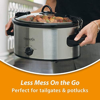 Crock-Pot Cook & Carry 6 Quart Portable Slow Cooker dak3pk