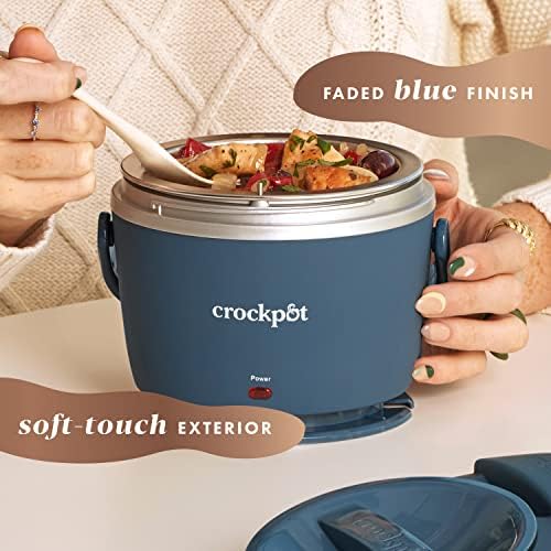 Crock-Pot Electric Lunch Box Food Warmer 20oz – Faded Blue mmxmzz