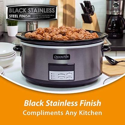 Crock-Pot 8 Quart Programmable Slow Cooker with Auto Warm dyu2w7
