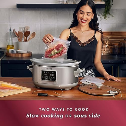 Crock-Pot 7 Quart Programmable Cook & Carry Slow Cooker 5uf8f2