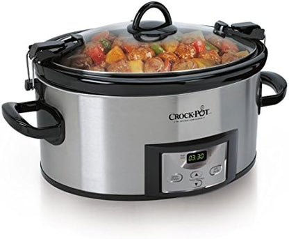 Crock-Pot Cook & Carry 6 Quart Programmable Slow Cooker z3npyq