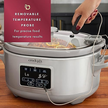 Crock-Pot 7 Quart Programmable Cook & Carry Slow Cooker 5uf8f2