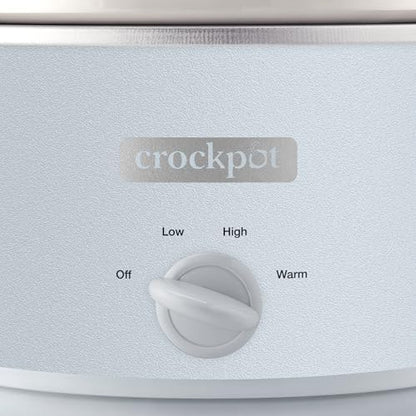 Crock-Pot 4.5 Quart Manual Slow Cooker – Macaroon Blue r5n6rx