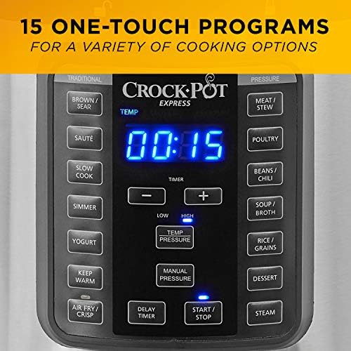 Crock-Pot Express Crisp 8 Quart 10-in-1 Pressure Cooker 85fun9