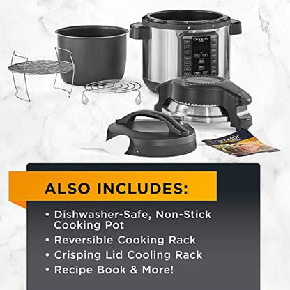 Crock-Pot Express Crisp 8 Quart 10-in-1 Pressure Cooker 85fun9