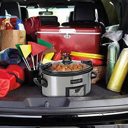 Crock-Pot Cook & Carry 6 Quart Programmable Slow Cooker z3npyq