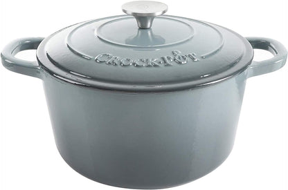 Crock-Pot 3 Quart Enameled Cast Iron Dutch Oven – Aqua sb2ws6
