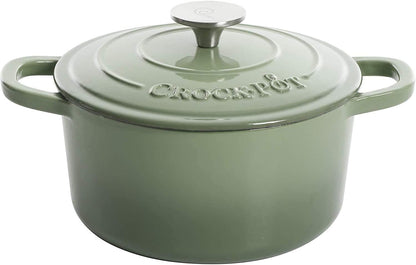 Crock-Pot 3 Quart Enameled Cast Iron Dutch Oven – Aqua sb2ws6