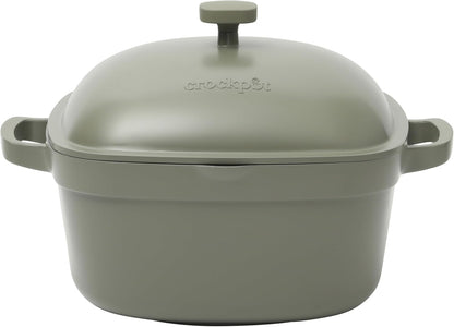 Crock-Pot 3 Quart Enameled Cast Iron Dutch Oven – Aqua sb2ws6