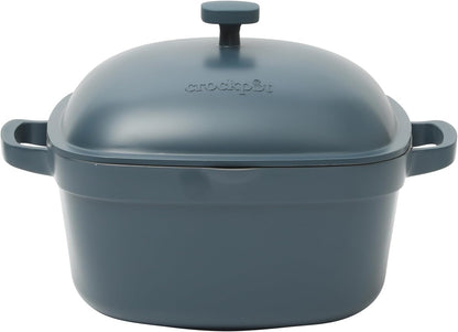 Crock-Pot 3 Quart Enameled Cast Iron Dutch Oven – Aqua sb2ws6